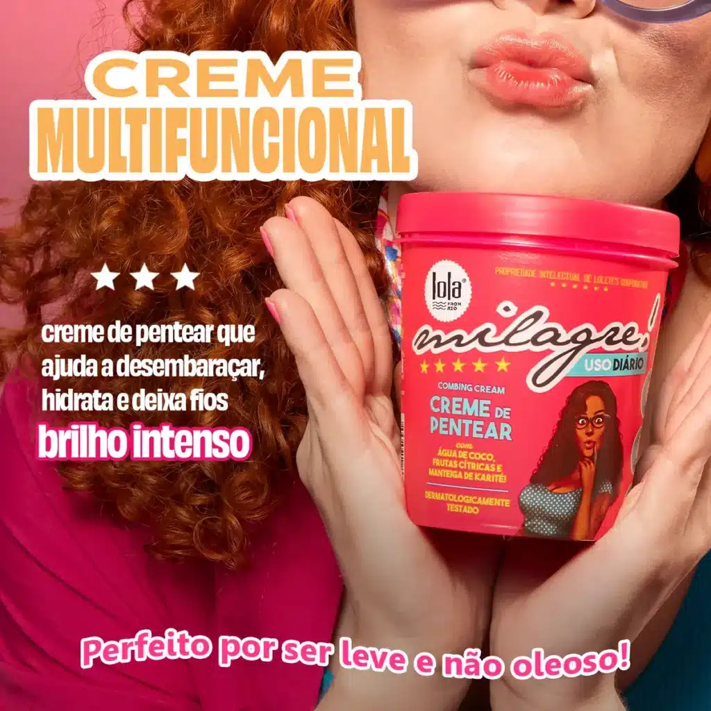 Lola Milagre Creme de Pentear 450g 5 Lola Milagre Creme de Pentear 450g 01