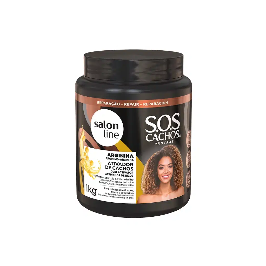 Salon Line SOS Cachos Arginina Ativador de Cachos 1kg 2 Salon Line SOS Cachos