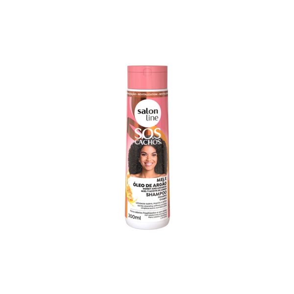 Shampoo SOS Cachos Mel e Óleo de Argan 300ml