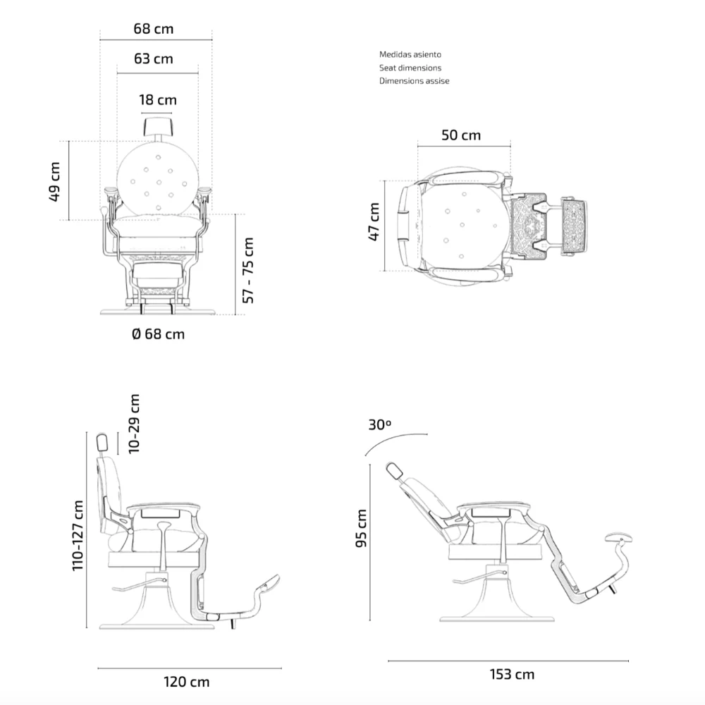 cadeira barbeiro kirk