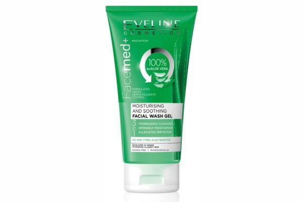 Gel de Limpeza Facial Hidratante com Aloé Vera Eveline Facemed+ 150 ml