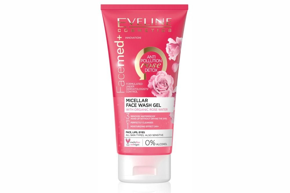 Gel de Limpeza Facial com Água de Rosas Orgânicas Eveline Facemed+ 150 ml 1 79500415