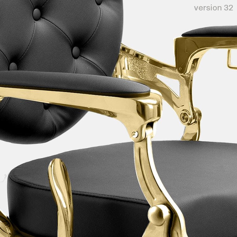 Cadeira Barbeiro MAE GOLD - BLACK 2 15200147 05