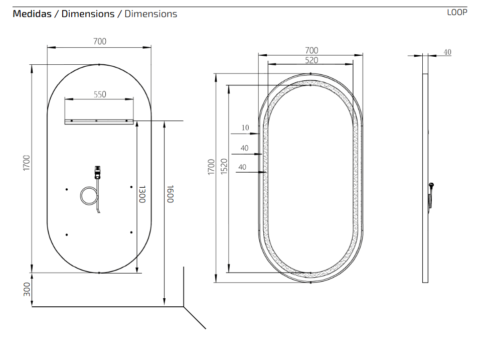 Espelho Loop CB 8 image