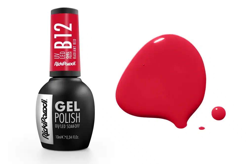 Verniz Gel RickiParodi Radiant Red B12 10 ml 4 B12