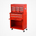 CARRINHO AUXILIAR METÁLICO BARBEIRO VERMELHO ITALOR