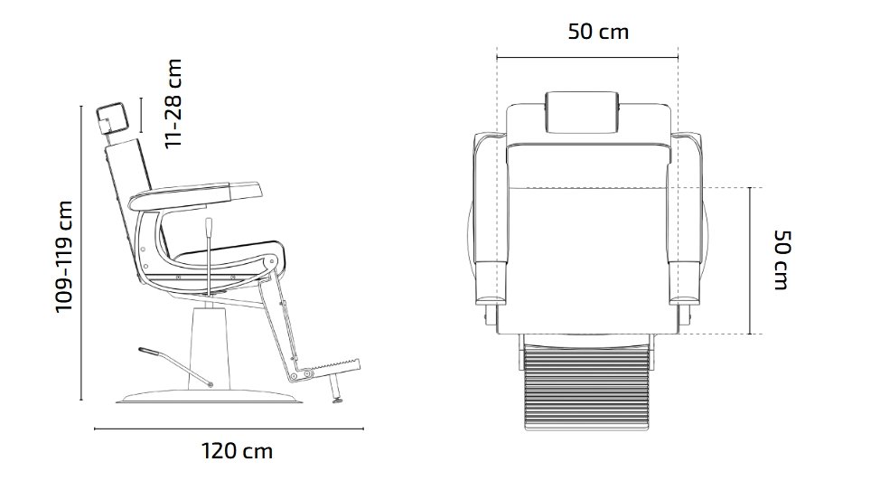 Cadeira barbeiro asher