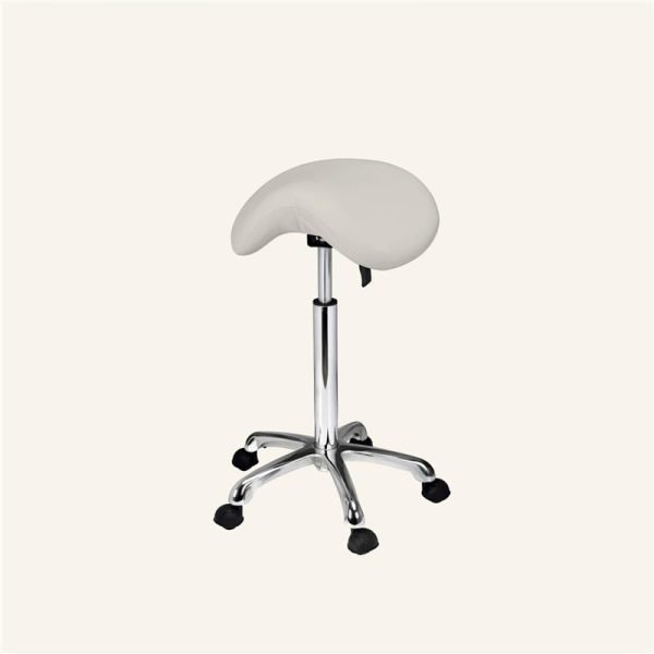 Naggura Saddle Stool (White)